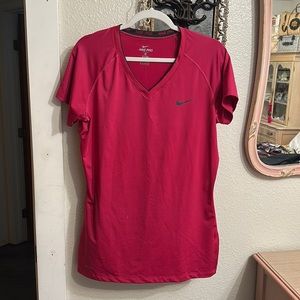 Nike Pro Hot pink Dri-Fit workout top